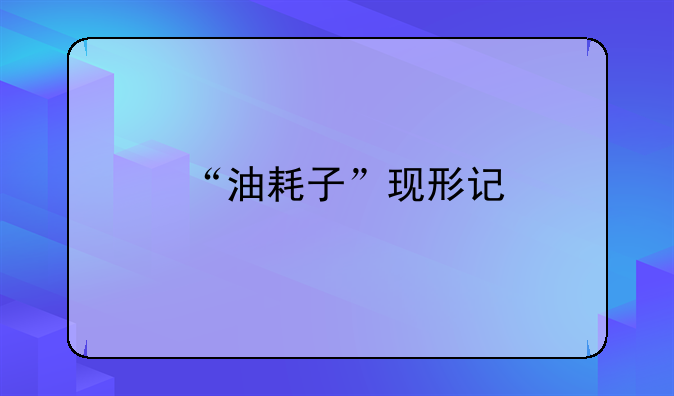 “油耗子”現(xiàn)形記