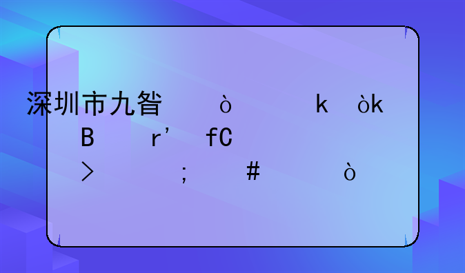 深圳市九星企業(yè)會(huì)計(jì)代理有限公司怎么樣？