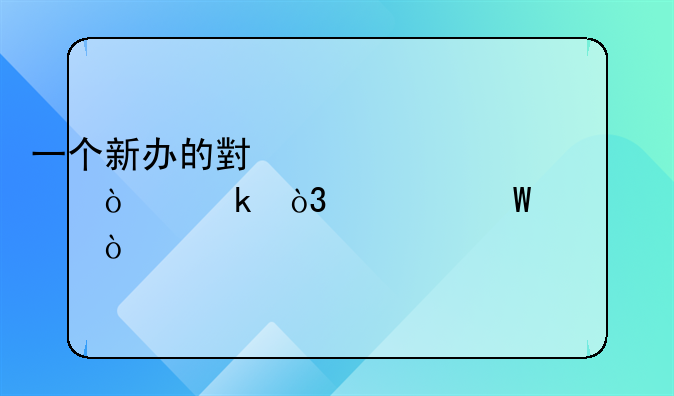 一個(gè)新辦的小規(guī)模企業(yè)，如何建賬？